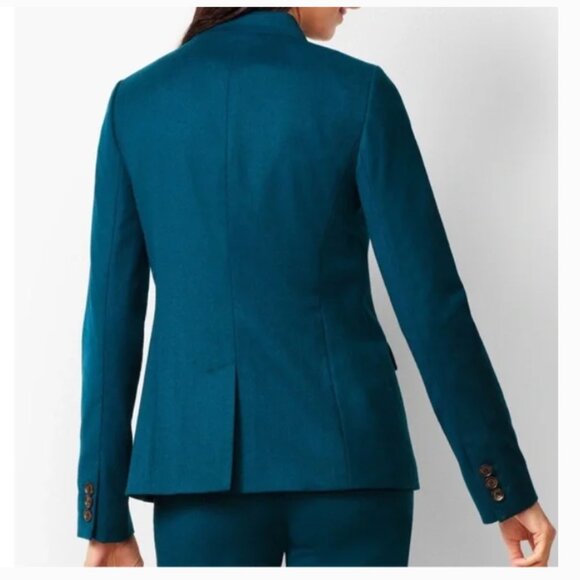 NWT Talbots Black Virgin Wool Notch Collar Single Button Blazer 24W - Picture 14 of 14